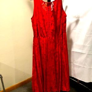 Lane Bryant red lace dress NWT size 18